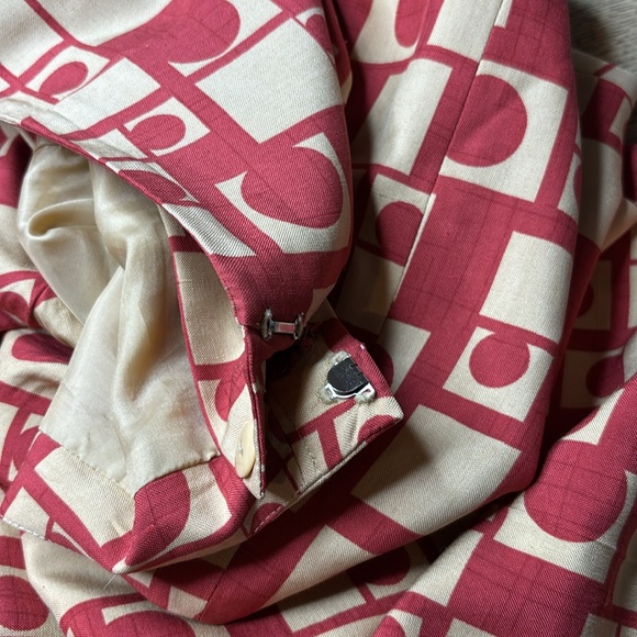 Women’s Talbots Silk Pants with Red and Beige Design Size 14 - Picture 5 of 7